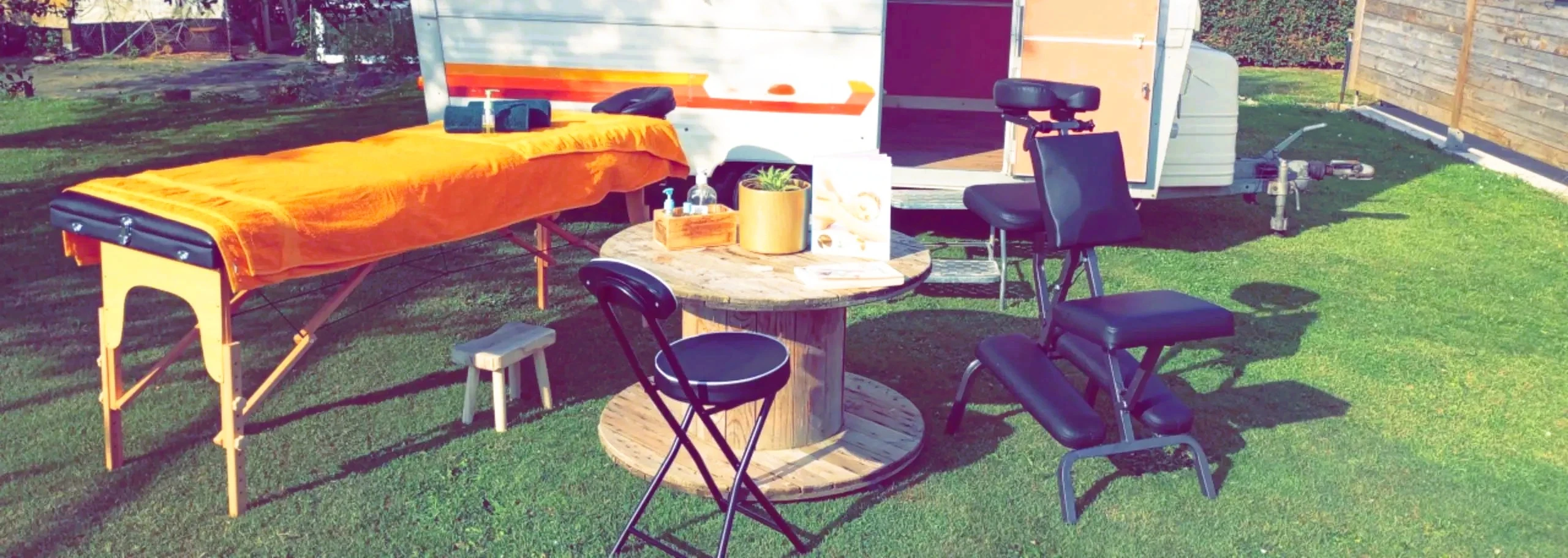 Caravane aménagée zen près de Ault