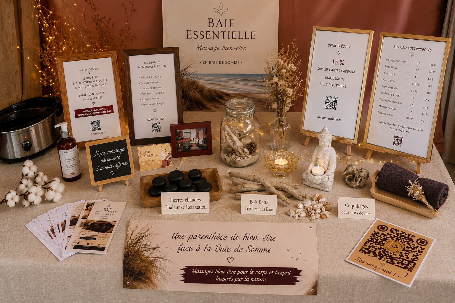 table présentation journée du patrimoine à Woignarue le 13 septembre 2àé6